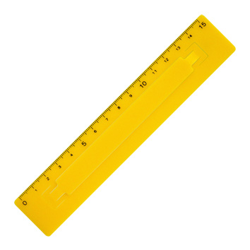 スリットルーラーP１５cm  品番：110200039 無地 クロムイエロー,固定も移動も自在にできる定規,ずれない定規,滑らない定規,non-slip ruler,レトロ,デザイン,シンプル,ユニーク,おしゃれ,上質,高級,丈夫,プレゼント,ギフト,贈り物,記念,祝い,ノベルティ,プロモーション,文具,文房具